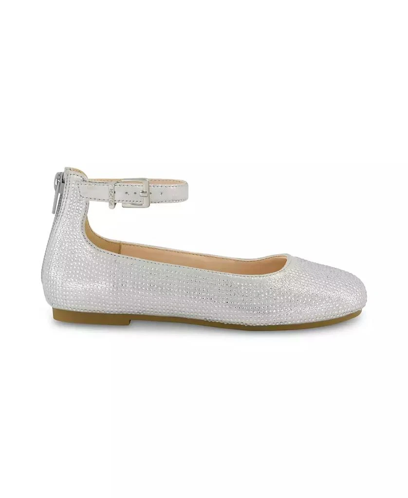Kenneth Cole Kenneth Cole Little Girls Daisy Ethel Silver Ballet Flat 4