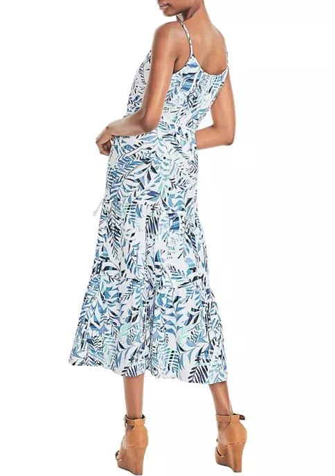 Nautica Womens Sustainably Crafted Palm Print Dress 2