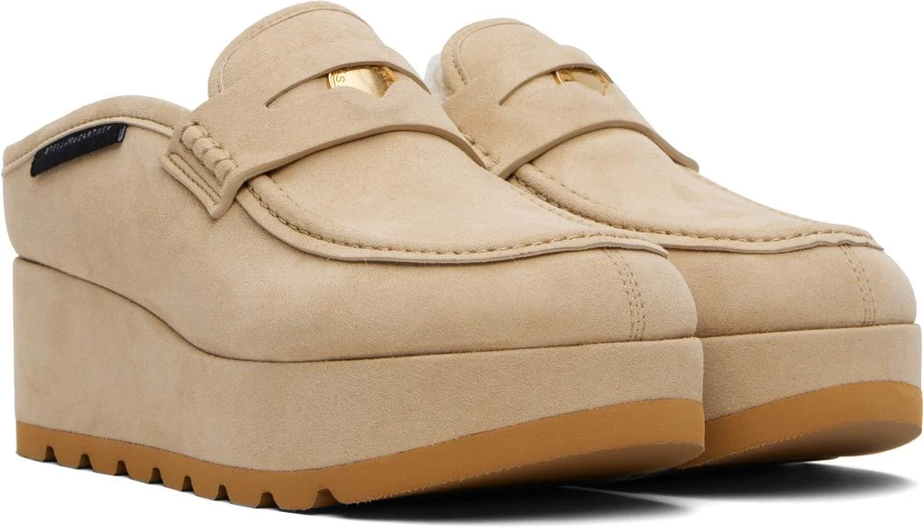Stella McCartney Beige Sneak-Elyse Platform Loafers 4