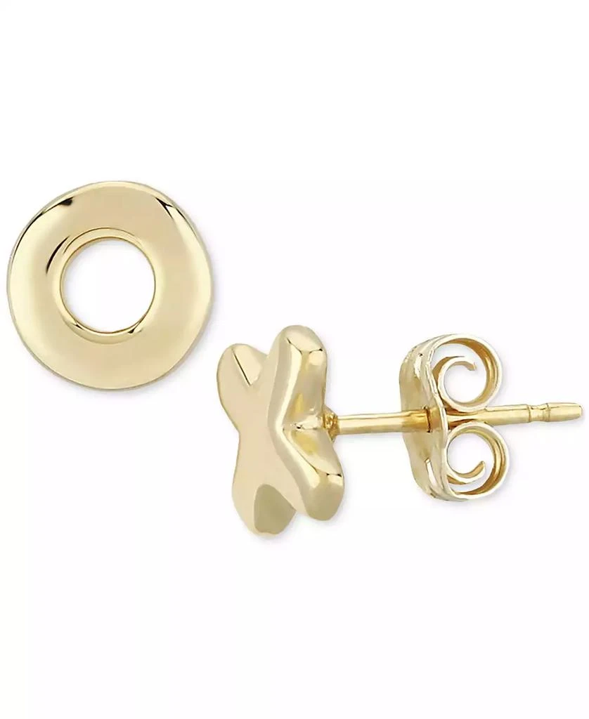 Macy's X & O Stud Earrings Set in 14k Yellow Gold (8mm) 4