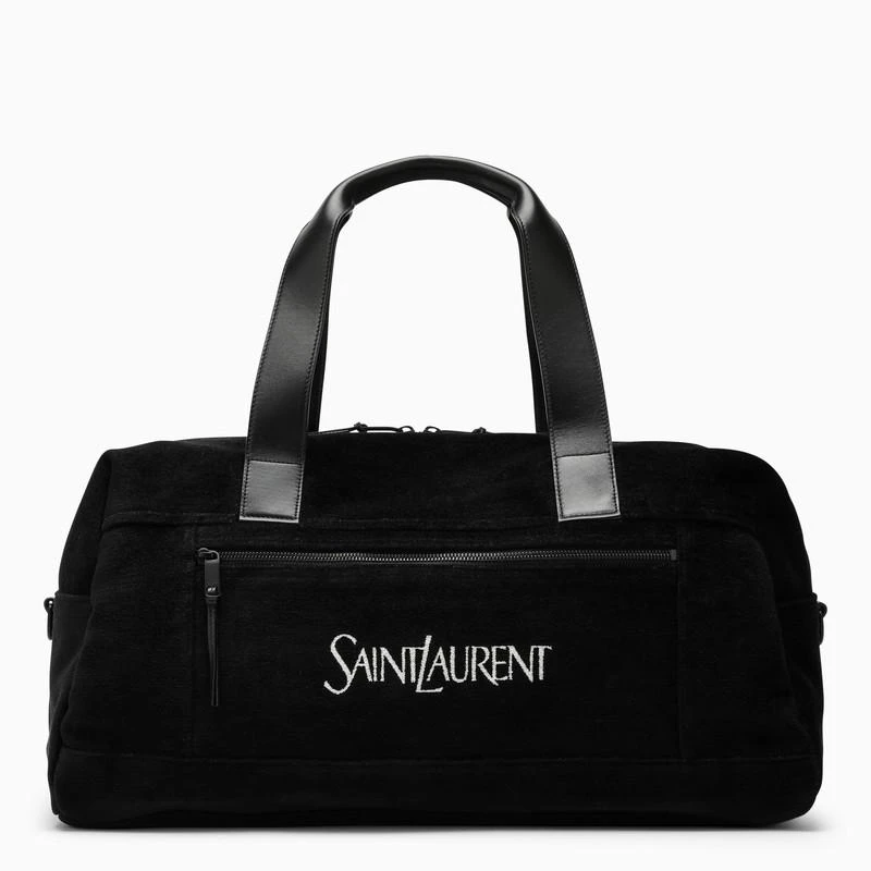 Yves Saint Laurent Black duffle bag with logo 1
