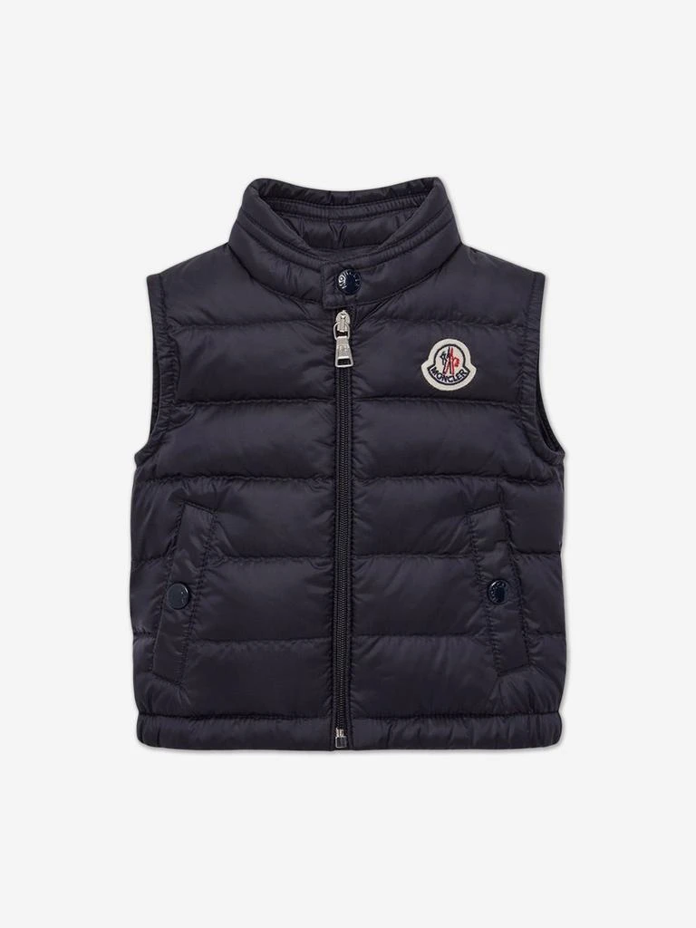 Moncler Moncler Enfant Baby Boys Down Padded New Amaury Gilet in Navy