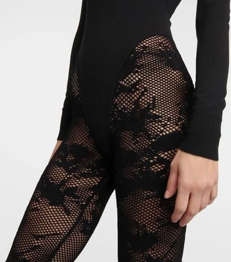 Alaïa High-neck wool-blend catsuit 6