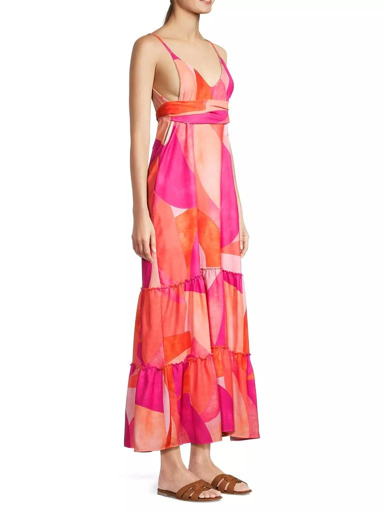 Peixoto Parker Tie-Waist Cotton Maxi Dress 4