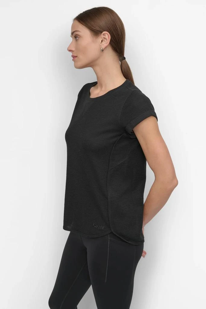 DKNY SLUB WAFFLE-KNIT TEE 3