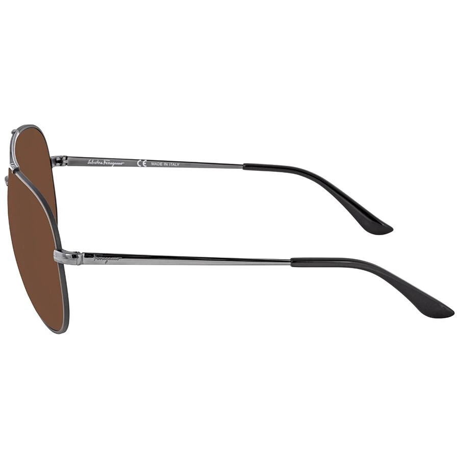 Salvatore Ferragamo Salvatore Ferragamo Dark Brown Pilot Unisex Sunglasses SF131S 067 60 3