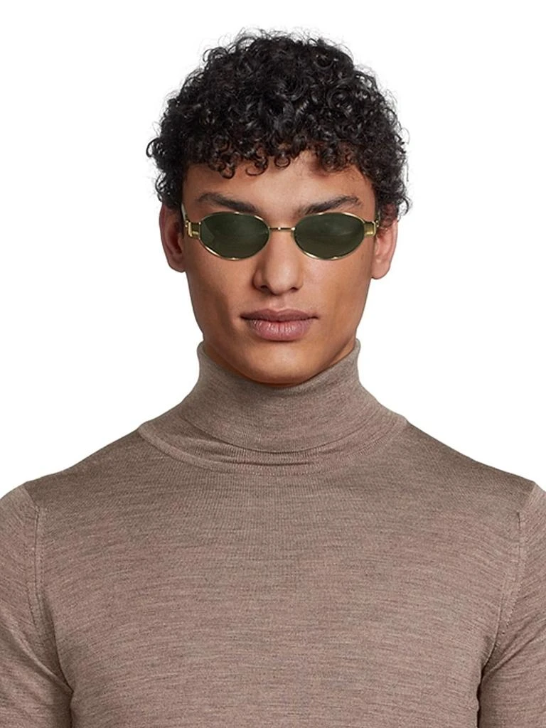 Celine Triomphe 54MM Oval Sunglasses 3