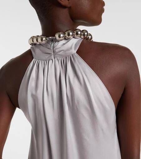 Stella McCartney Embellished satin gown 7