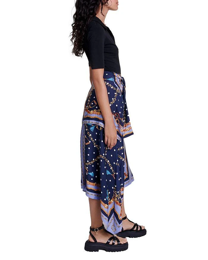 Maje Raprichaine Mixed Media Dress 4