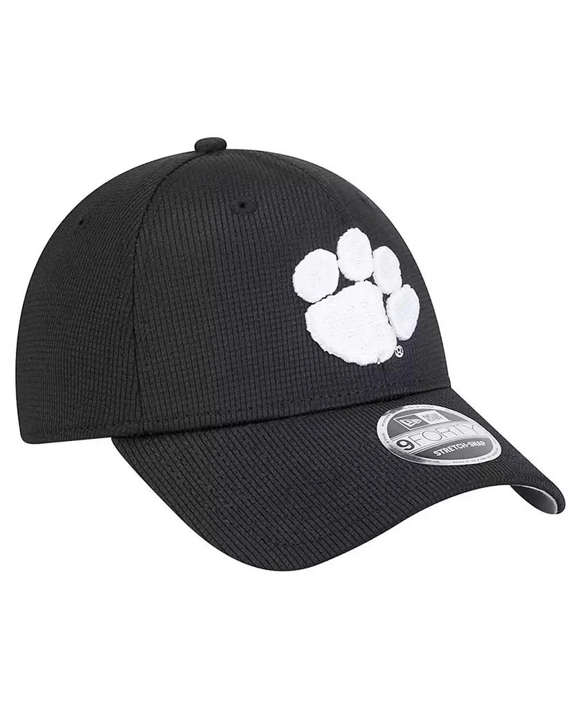 New Era Men's Black Clemson Tigers Pivot 9FORTY Stretch-Snap Adjustable Hat 3