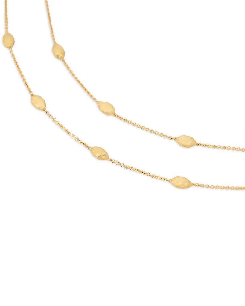 Marco Bicego 18K Yellow Gold Siviglia Textured Link Chain Necklace, 16.5" 3