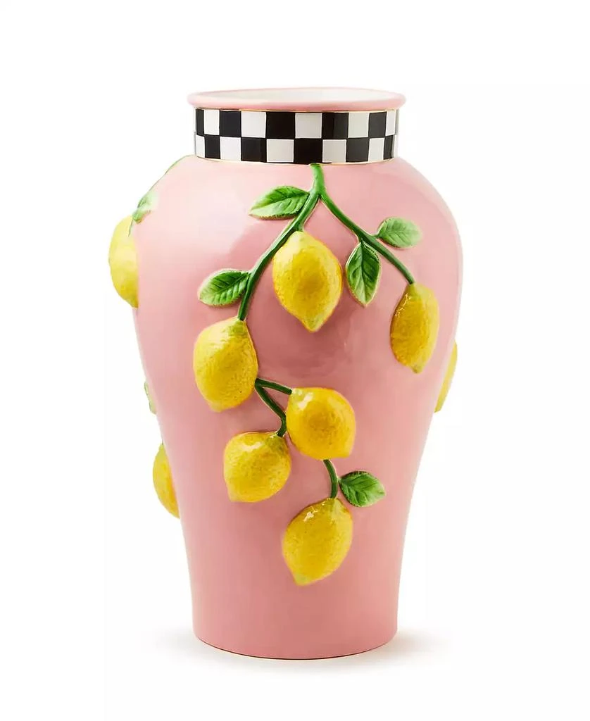 MacKenzie-Childs Tutti Frutti Lemon Vase