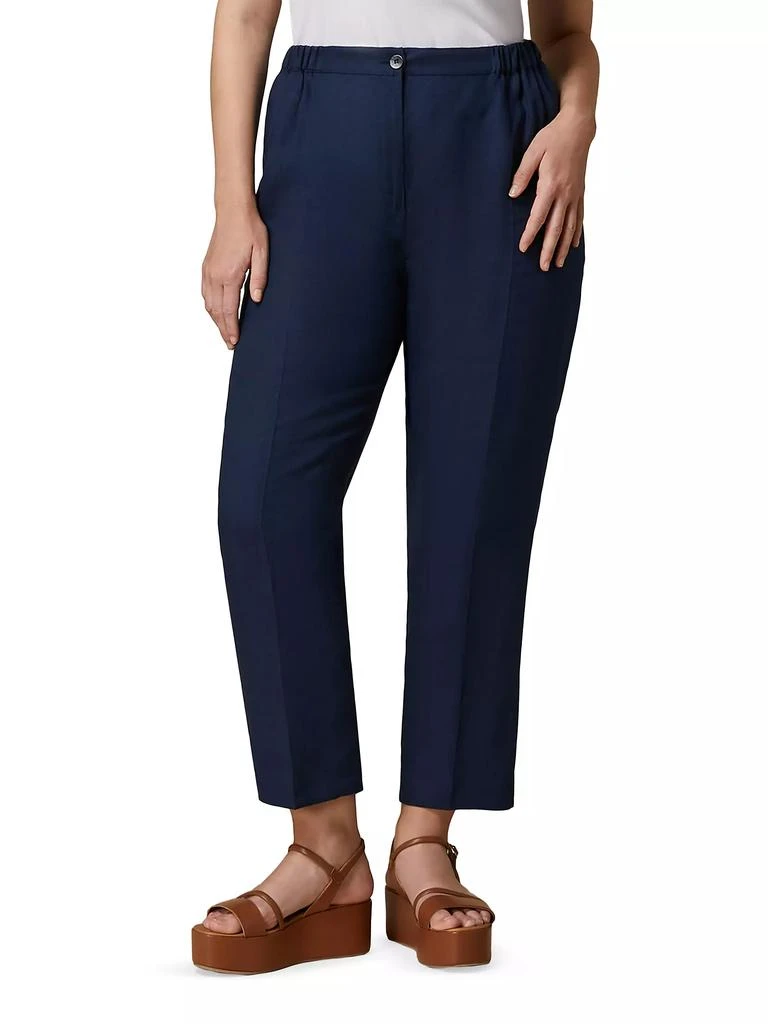 Marina Rinaldi Plus Size Respiro Linen Tapered Pants 4