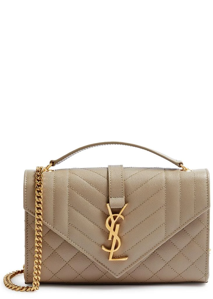 Yves Saint Laurent Envelope small quilted leather shoulder bag 1