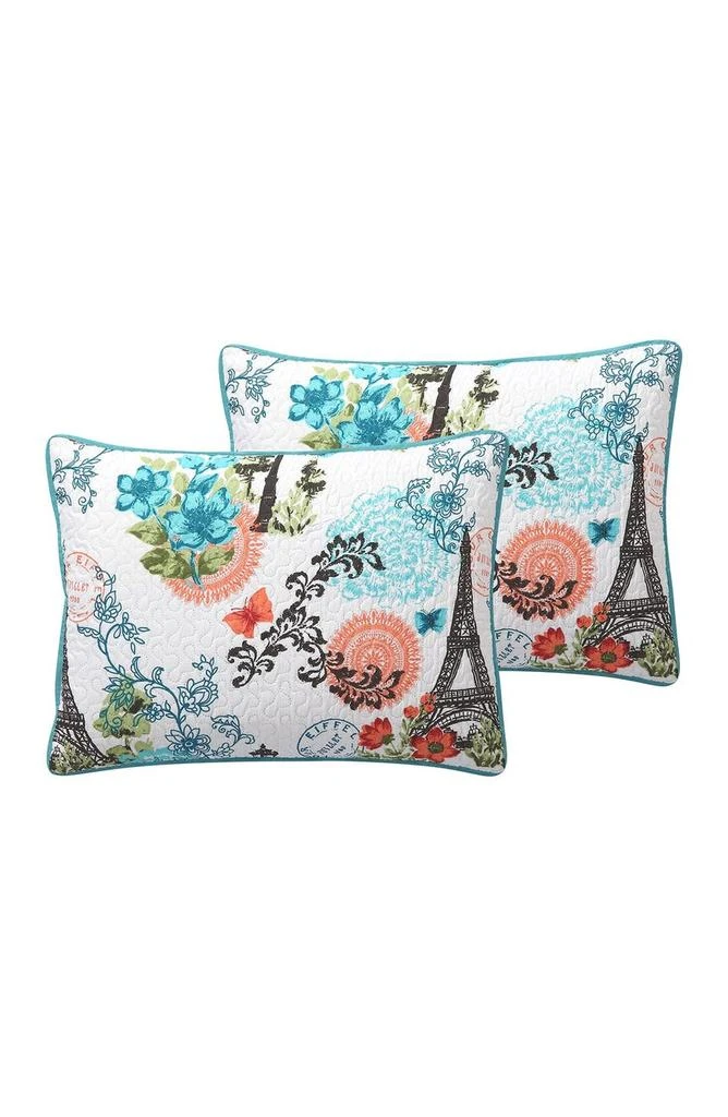 VCNY Home Eiffel Reversible Quilt Set - King 4