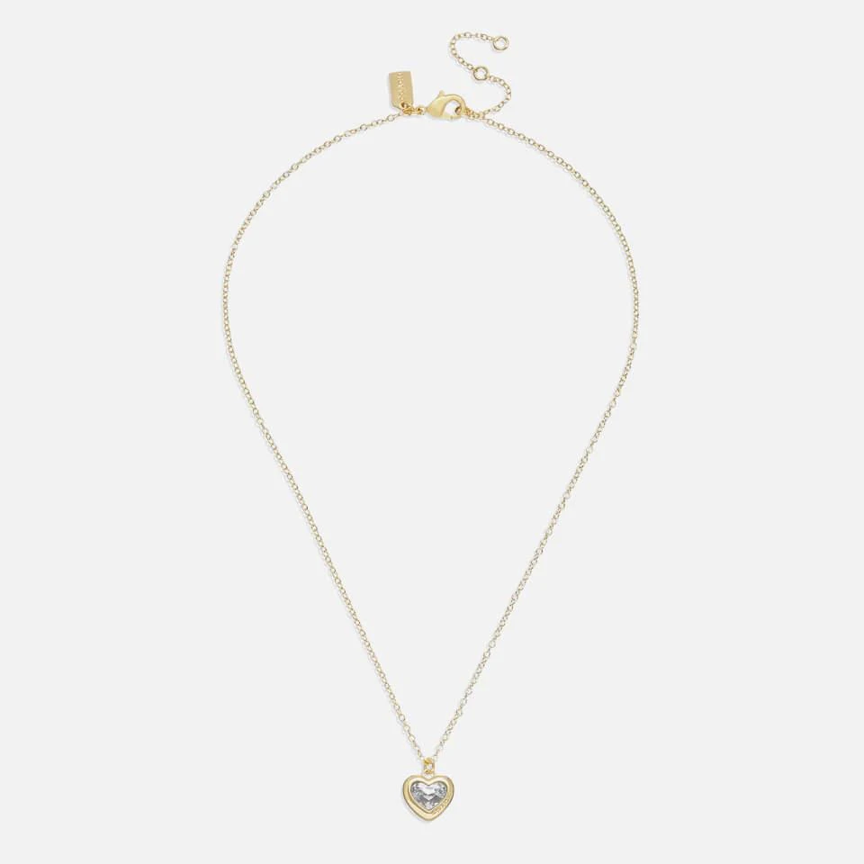 Coach Coach Heart Gold-Tone Pendant Necklace 2