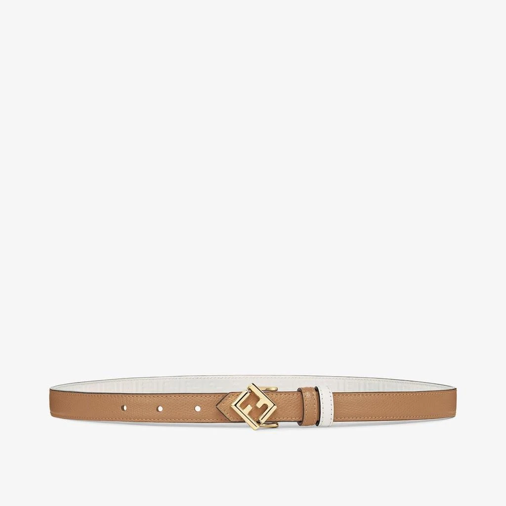 Fendi CINTURON 2 CM REV CAMEL BLANCO MONOGRAMA 1