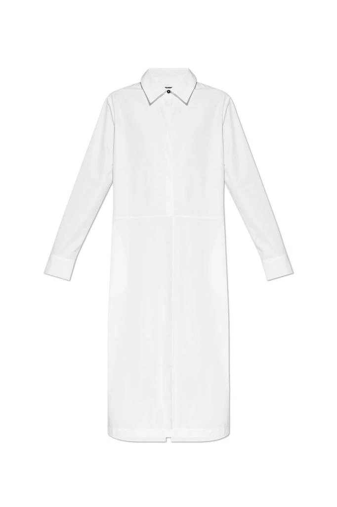 Jil Sander Jil Sander Long-Sleeved Buttoned Mini Shirt Dress from Cettire