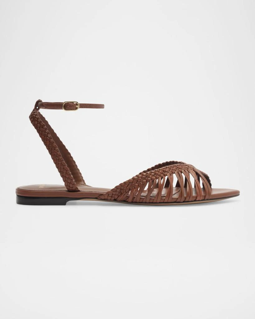 Alexandre Birman Agatha Leather Flat Sandals 1
