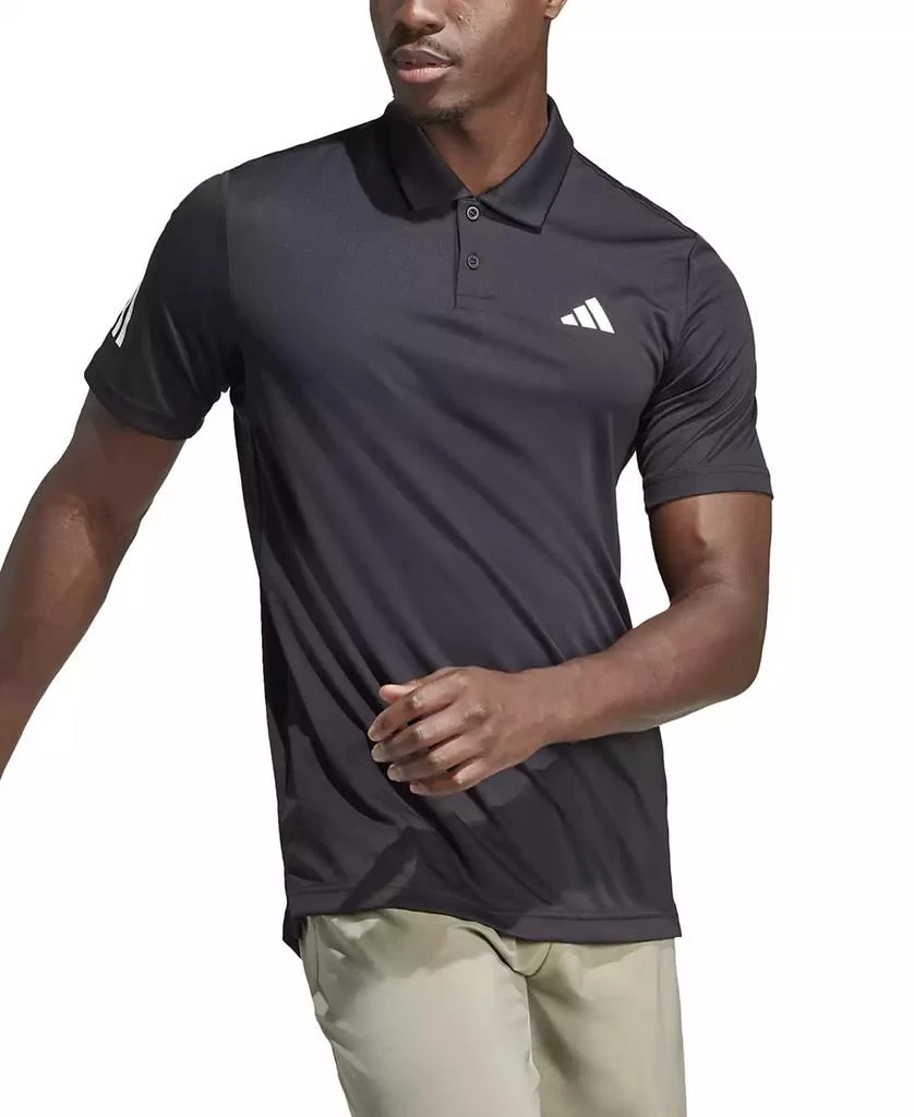 Adidas Men's 3-Stripes Short Sleeve Performance Club Tennis Polo Shirt 1