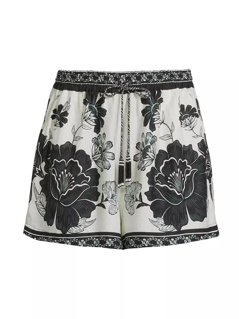 Farm Rio Flower Leopards Cover-Up Shorts 1