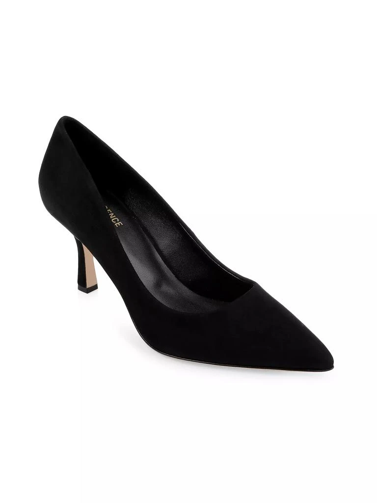 L'Agence Fleur 75MM Suede Pumps 2
