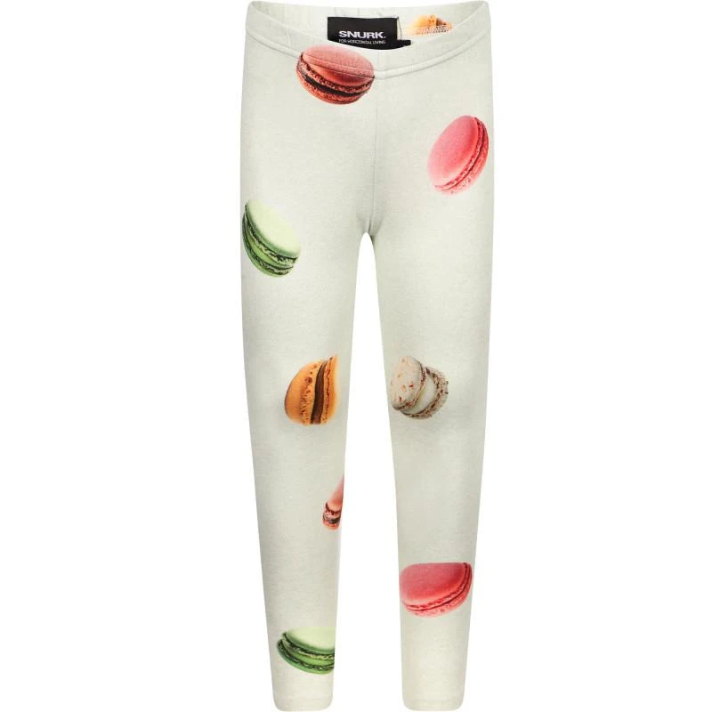 Snurk Macarons print organic cotton leggings in light green 1