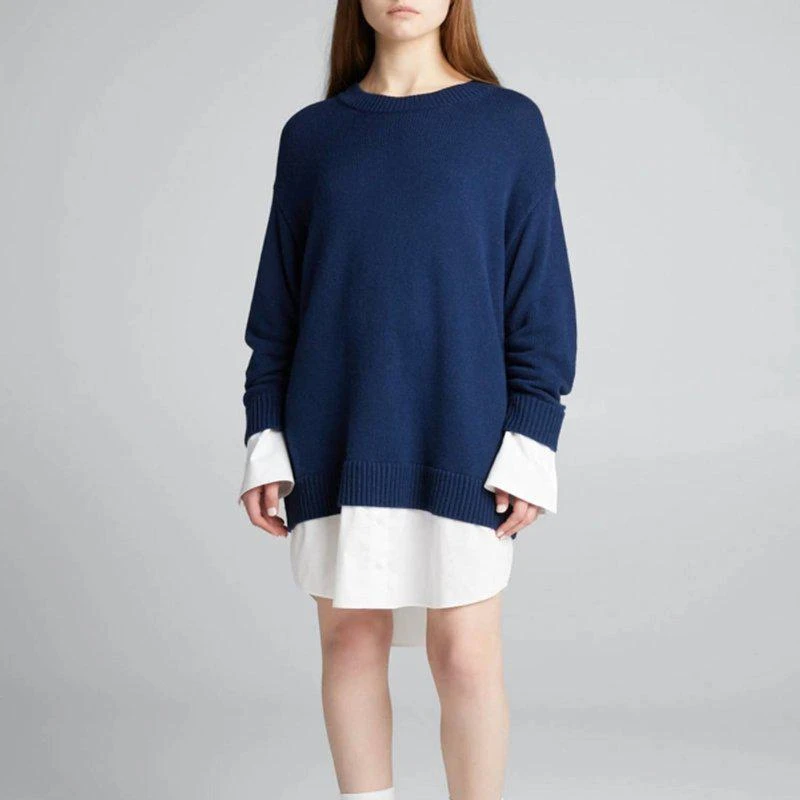Cinq à Sept Santina Dress In Navy/White 1