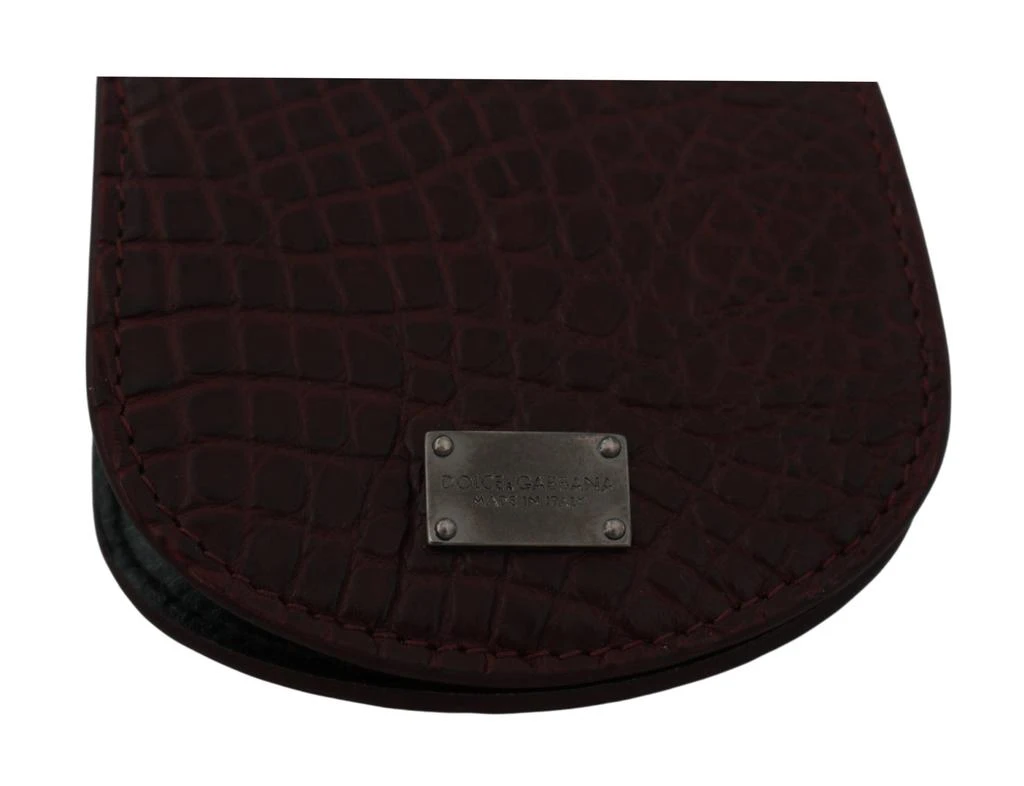 Dolce & Gabbana Refined Caimano Leather Coin Men's Case 5