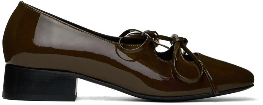 Nicole Saldaña Brown Isabel Ballerina Flats 1