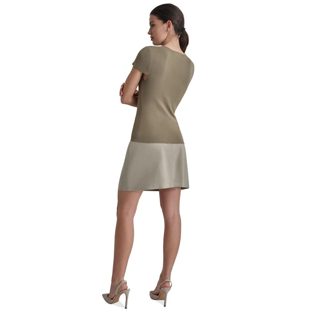 DKNY Women's Square-Neck Short-Sleeve Blouse 2