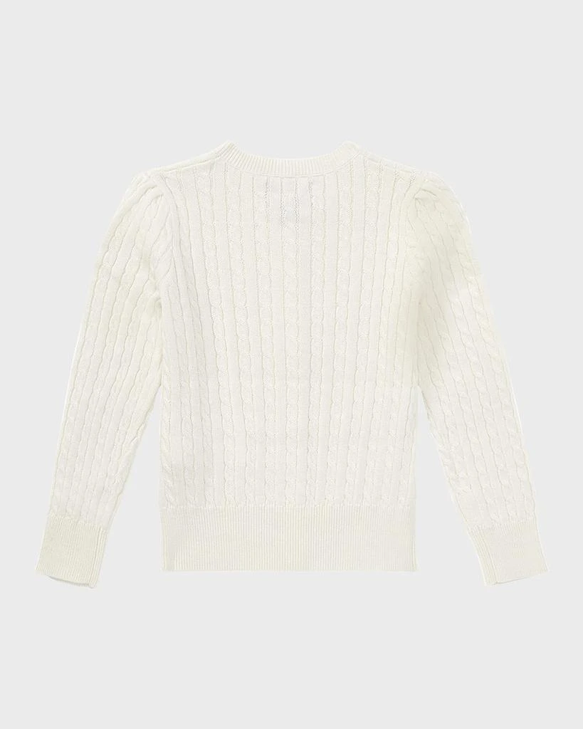 Ralph Lauren Girl's Cable-Knit Ribbed Cardigan, Size 2-6X 2