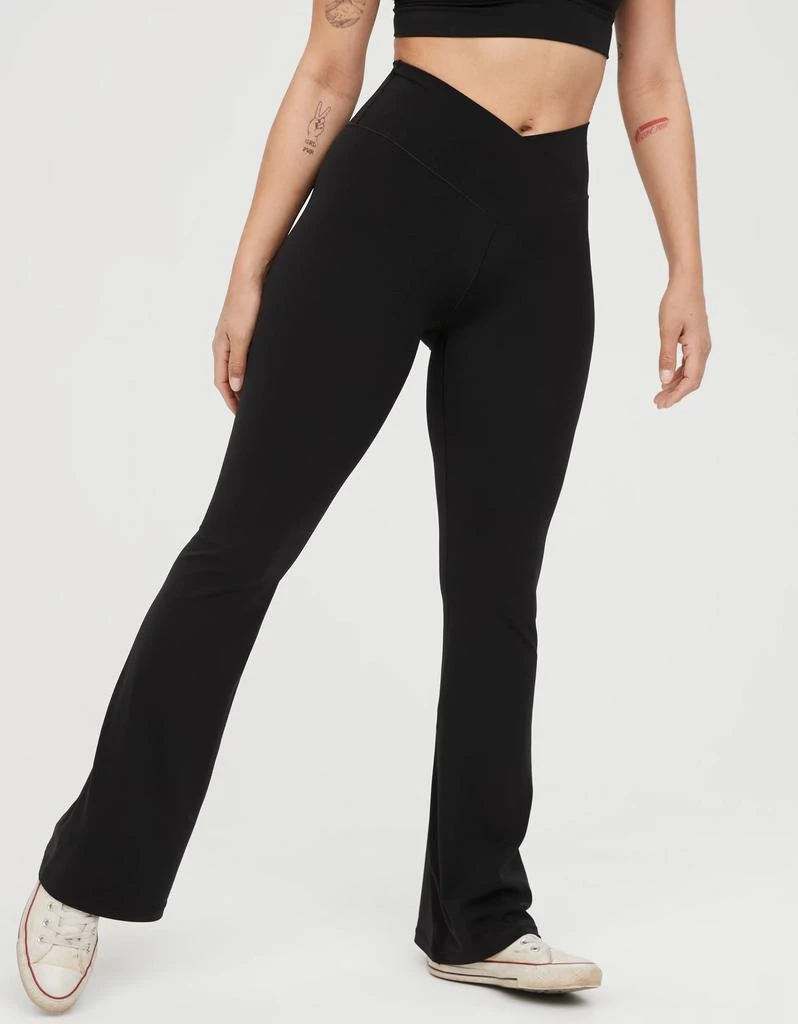 OFFLINE OFFLINE By Aerie Real Me High Waisted Crossover Flare Legging 2