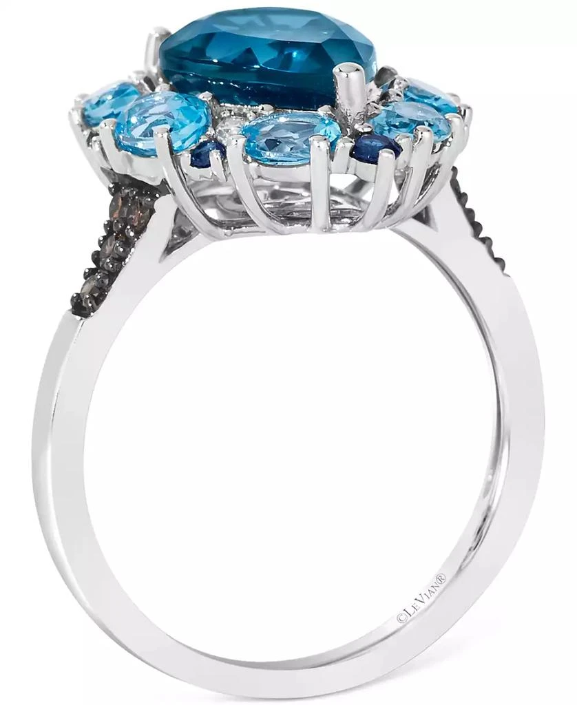 Le Vian Multi-Gemstone (4-1/2 ct. t.w.) & Diamond (1/6 ct. t.w.) Pear-Shape Ring in 14k White Gold 3