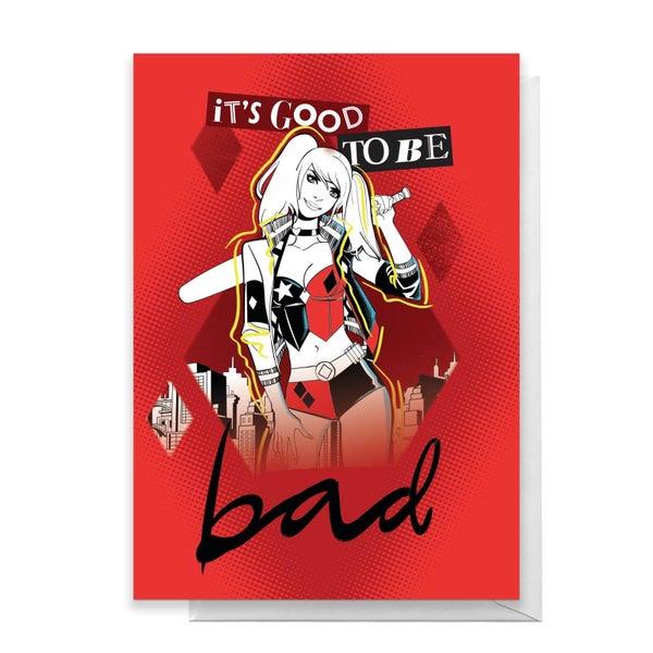 Original Hero Harley Quinn Greetings Card