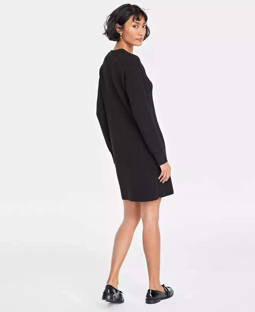 On 34th Women's Ribbed Crewneck Sweater Dress, Created for Macy's 4