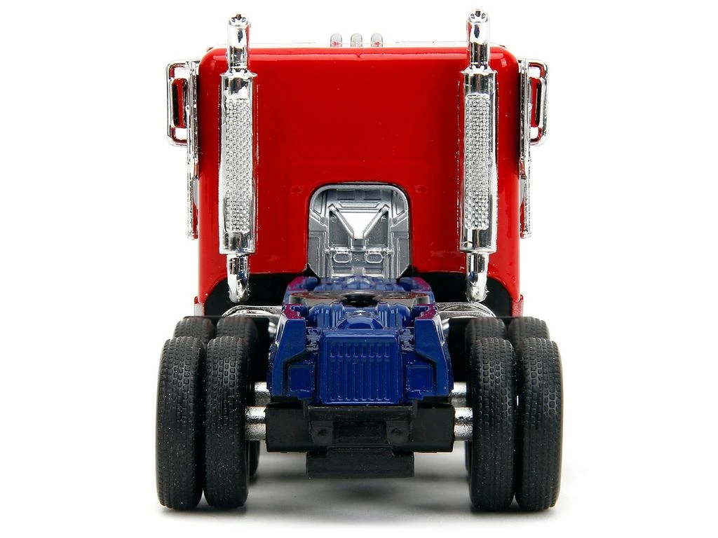 Jada Optimus Prime Tractor Truck Red and Blue with Silver Stripes "Transformers: Rise of the Beasts" (2023) Movie "Hollywood Rides" Series 1/32 Diecast Model Car by 2