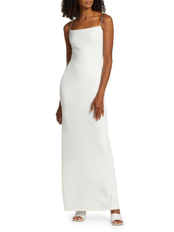 Brandon Maxwell Off-The-Shoulder Slip Gown 4