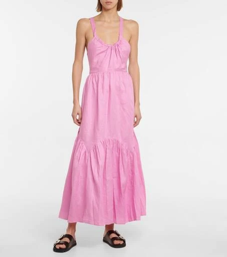 Lee Mathews Ali linen maxi dress 2
