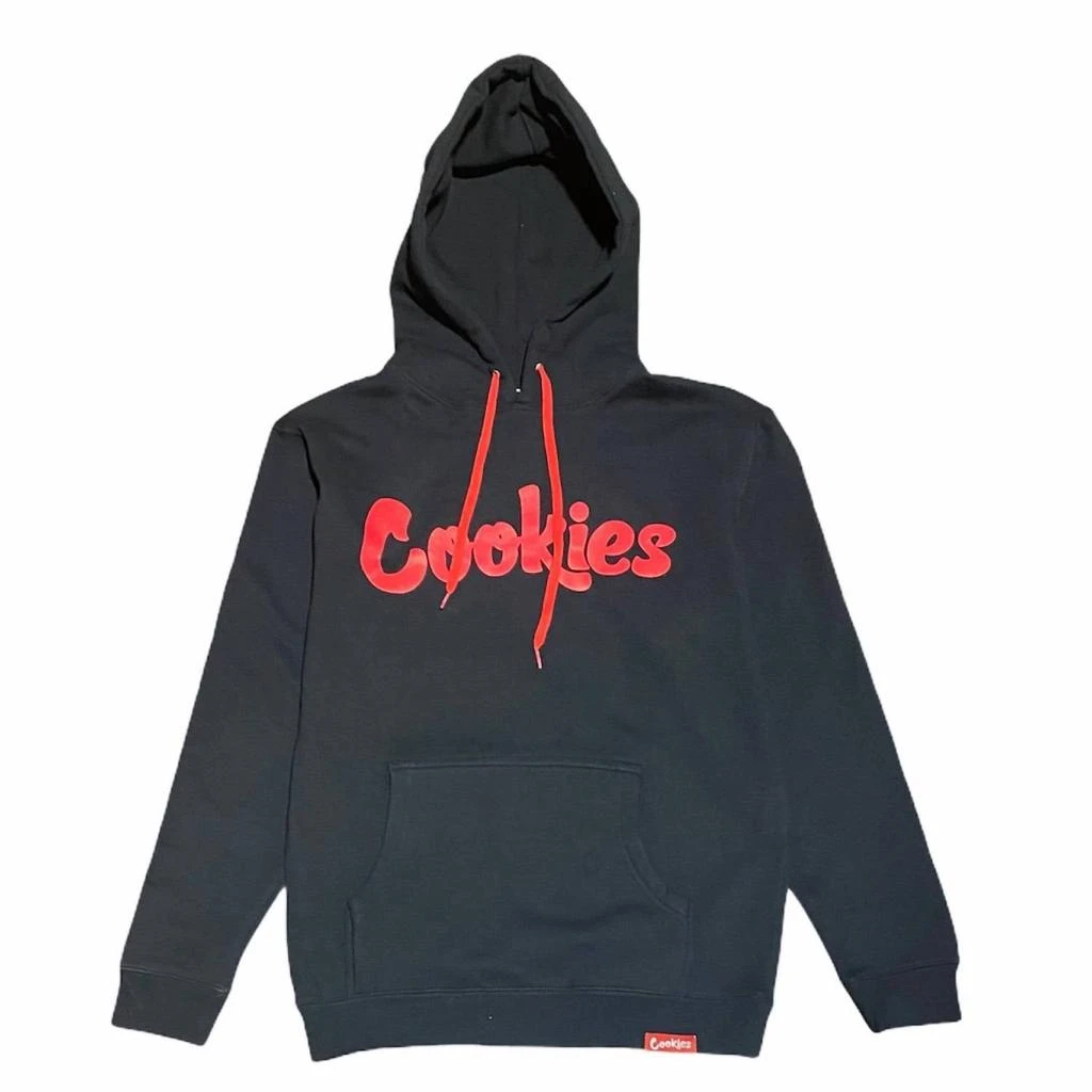 Cookies Men's Original Mint Fleece Hoodie In Black/red 1
