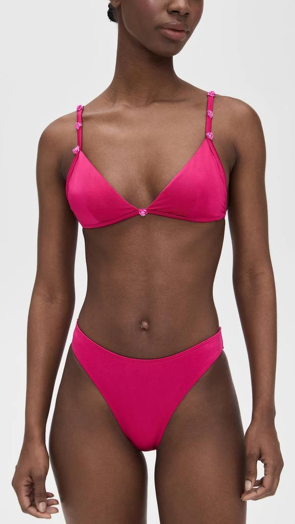 Good American Satin Perfect Fit Bikini Top 4