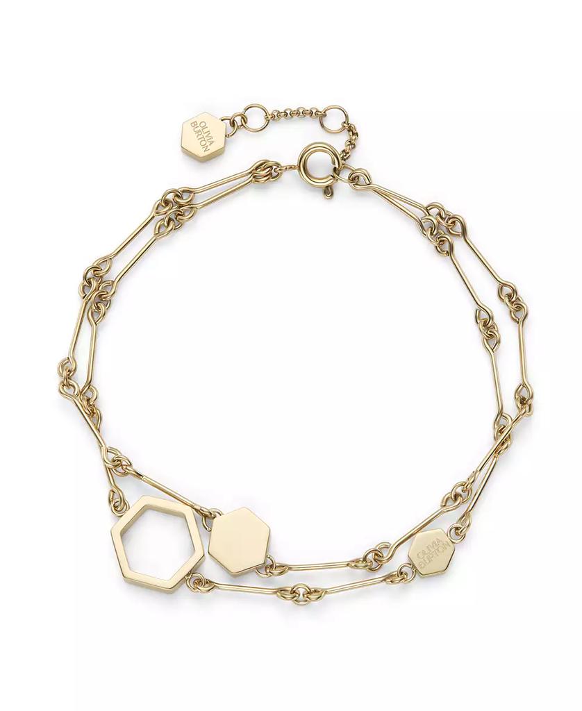Olivia Burton Honeycomb Classic Gold Tone Bracelet
