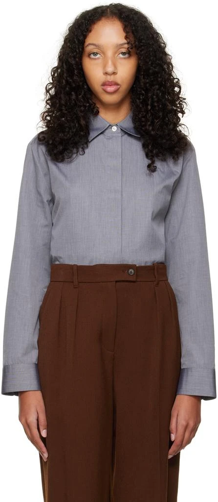 The Row Gray Big Sisea Shirt 1