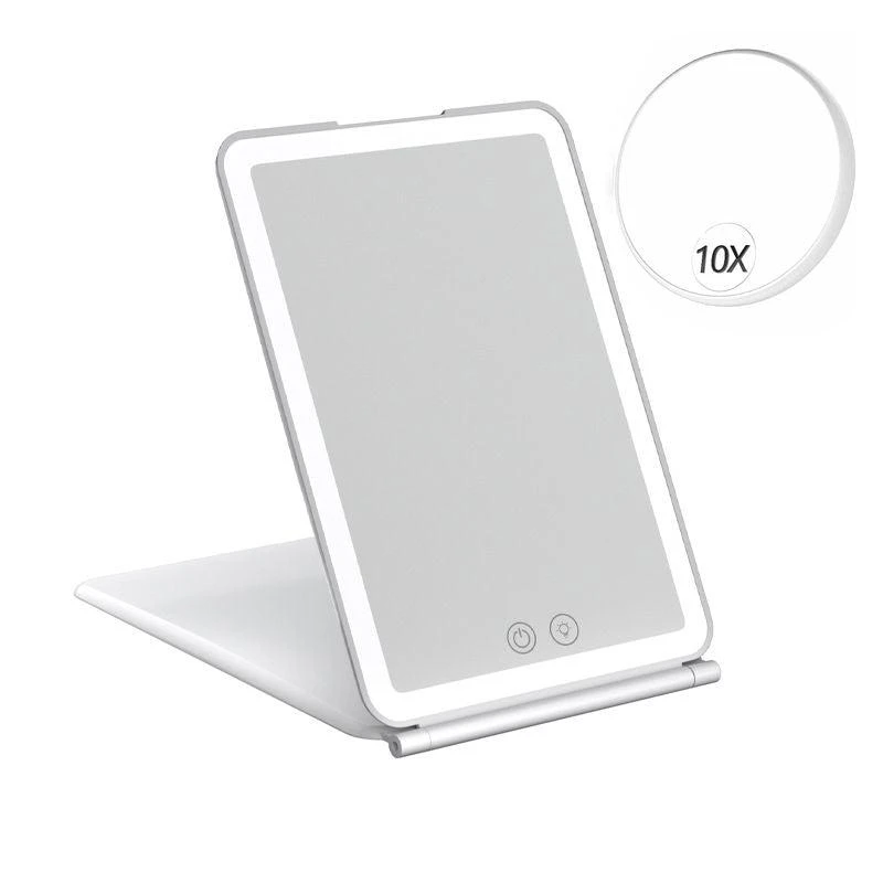 BENE Fold N Go Compact – Travel Mirror With LED Light 
Magnifiyer White