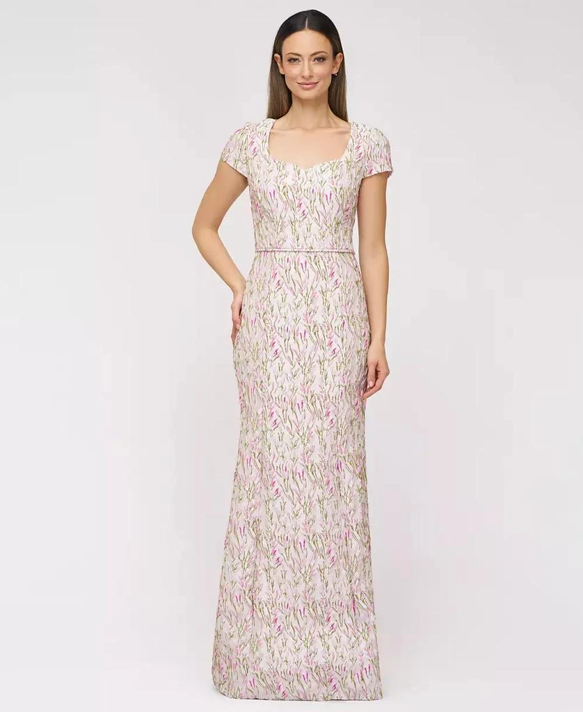 JS Collections Women's Embroidered Sweetheart Mermaid Gown 3