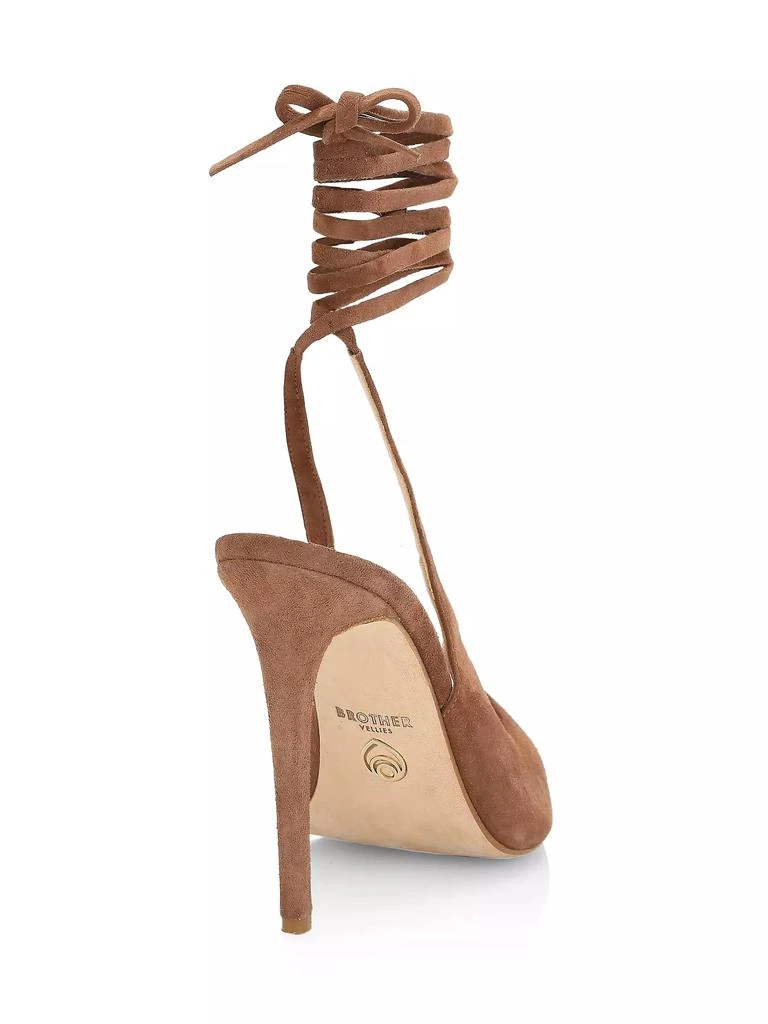 Brother Vellies Paloma Suede Ribbon Pumps 3
