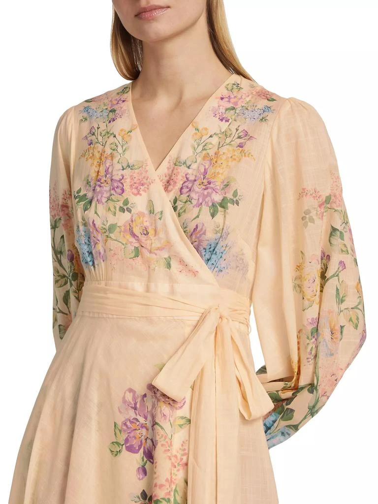 Zimmermann Halliday Floral Wrap Maxi Dress 6