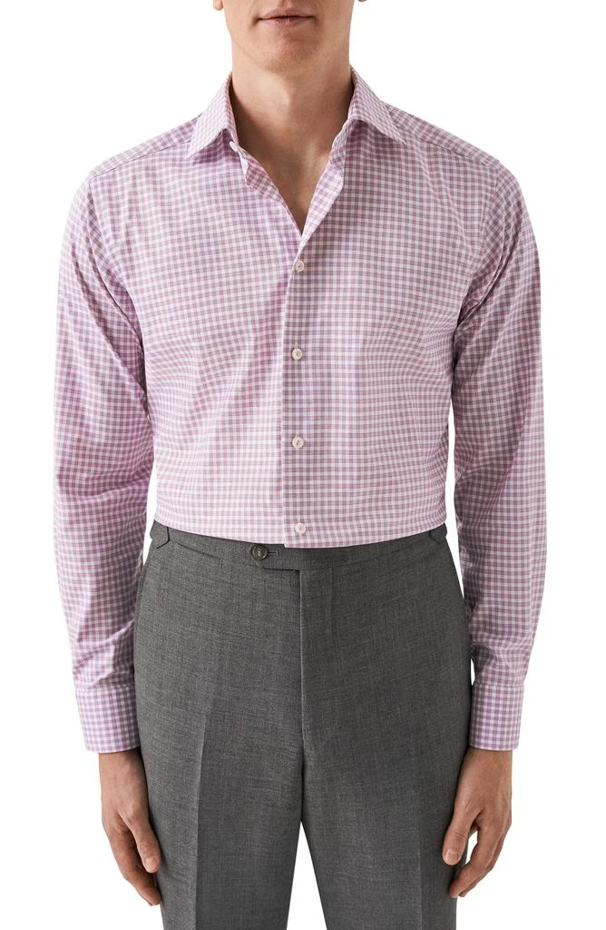 Eton Slim Fit Check Organic Cotton Dress Shirt 1
