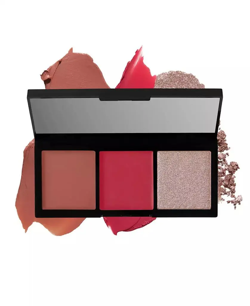 Laura Geller Multitask Eye, Lip, Cheek Palette Rosy and Bright Palette, 0.11 oz.