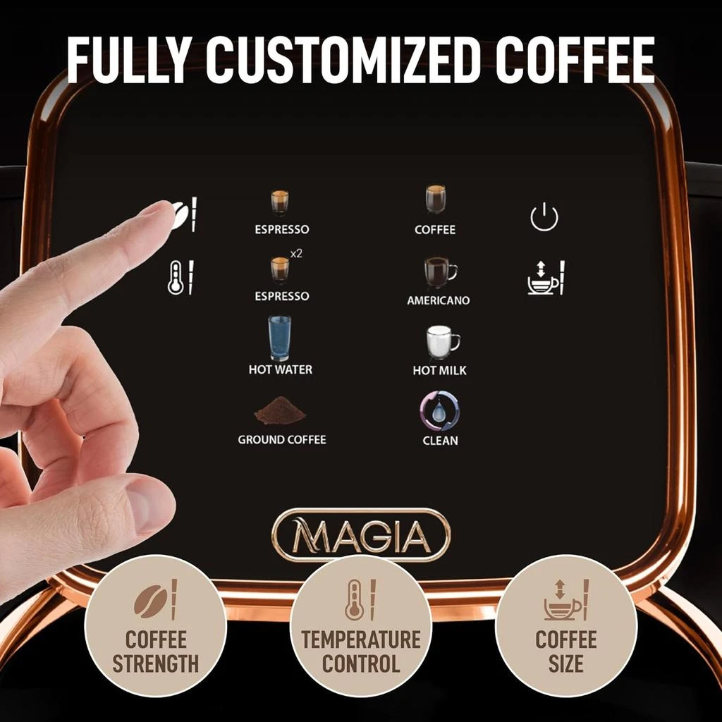 Zulay Kitchen Magia Clasica - Fully Automatic Espresso Machine With Grinder and Touch Screen 2
